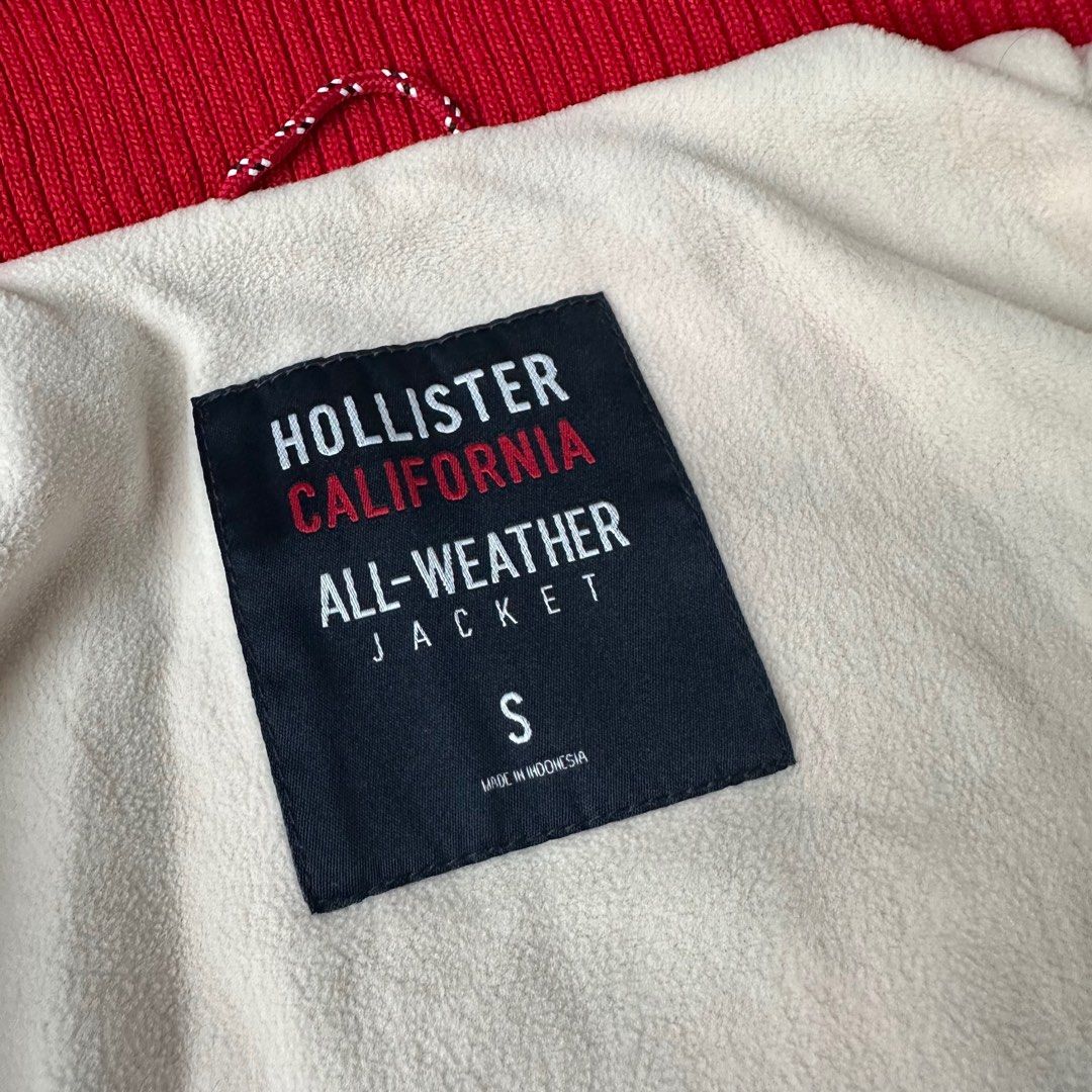 Hollister California All-Weather Hoodie Jacket Womens Size Medium M Gray  Thermal