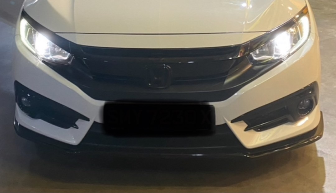 Honda Civic front bumper glossy lip, Car Accessories, Accessories on