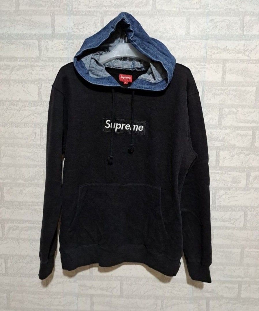 Hoodie Supreme Original Made In Canada, Fesyen Pria, Pakaian