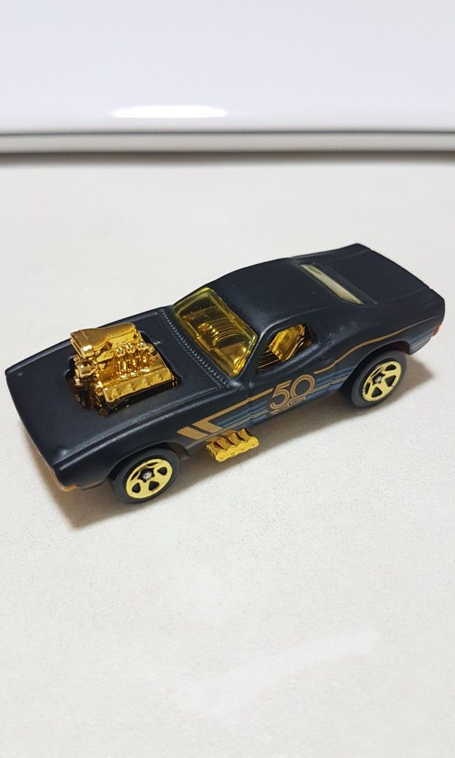 Hot Wheels 50th Anniversary Black Gold Rodger Dodger Hobbies