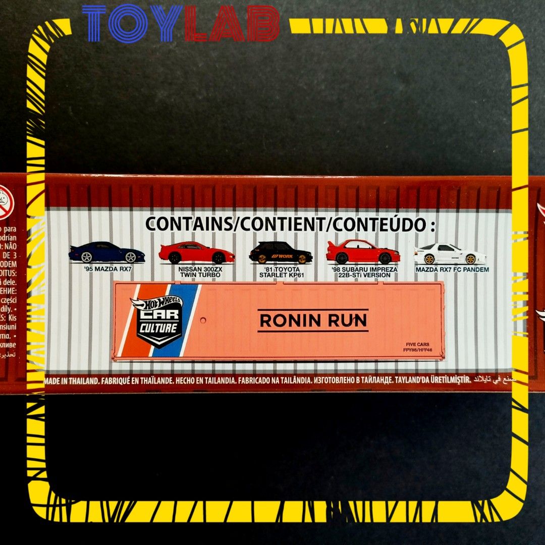 Hot wheels Ronin Run Container Set 5 premium cars, Hobbies & Toys, Toys ...
