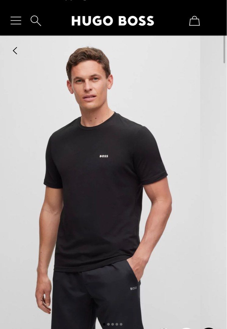 hugo boss stretch cotton t shirt
