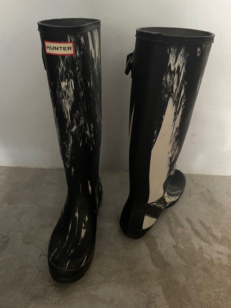 Hunter Wellington boots in Midnight