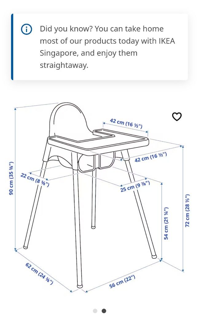 Ikea store antilop dimensions