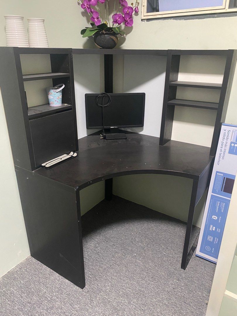 Ikea Micke Corner Desk, Furniture & Home Living, Furniture, Tables & Sets on Carousell
