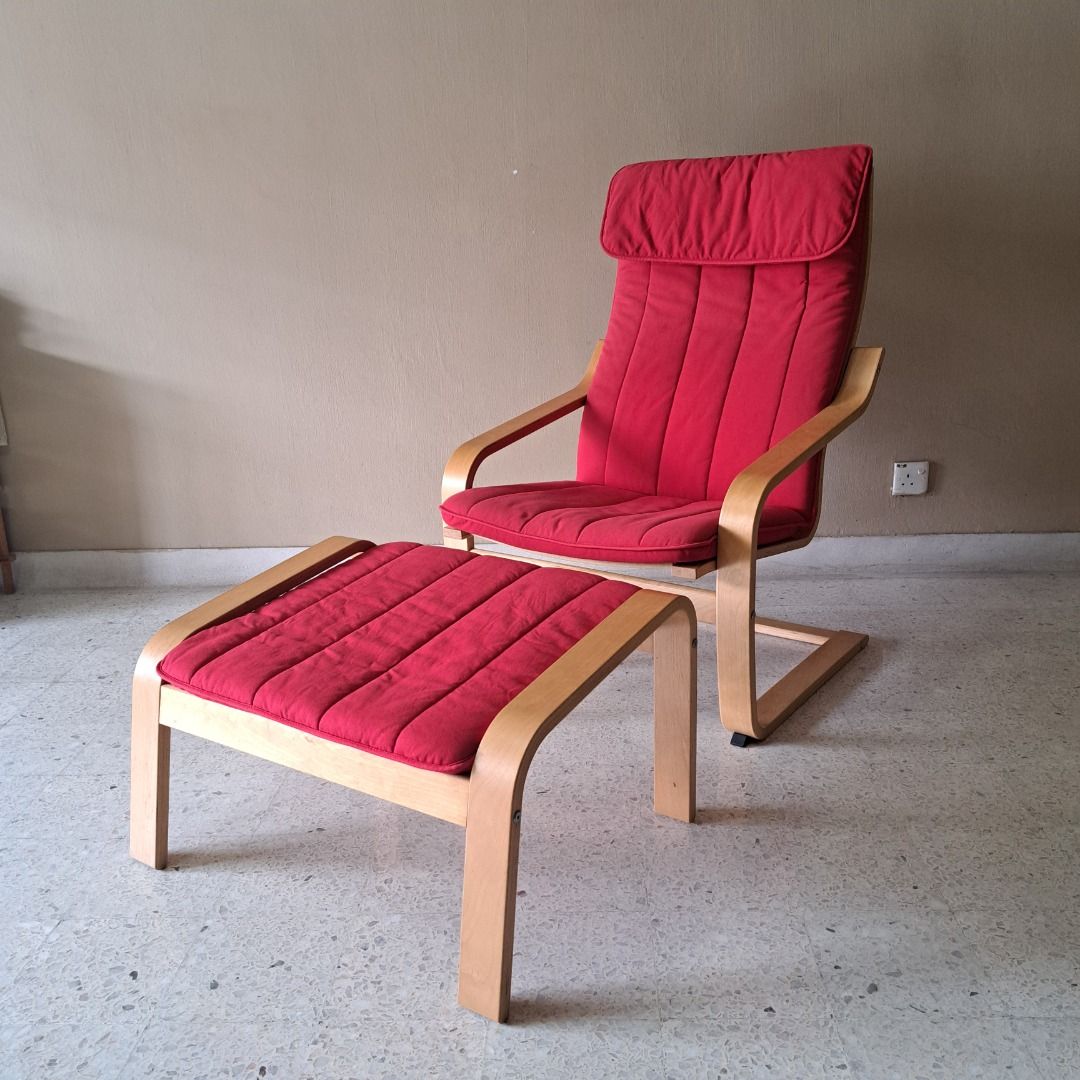 Poang chair shop footstool