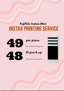 Instax Printing Service