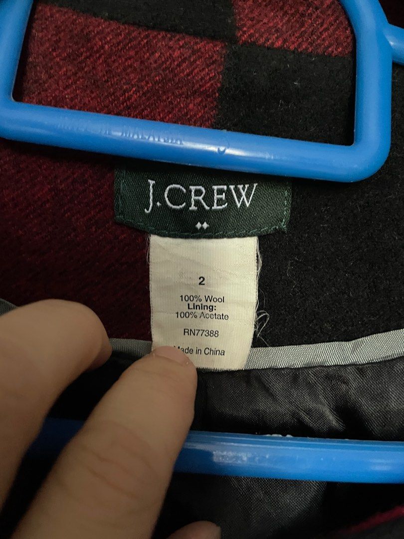 Checked online short jacket