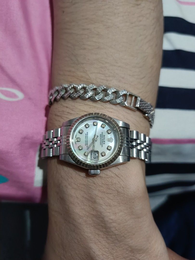 Jam Tangan Rolex Oyster Perpetual Datejust Silver, Fesyen Wanita