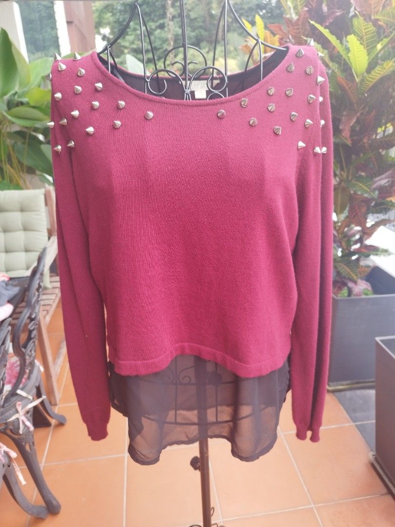 Long sheer shop ruffle cardigan
