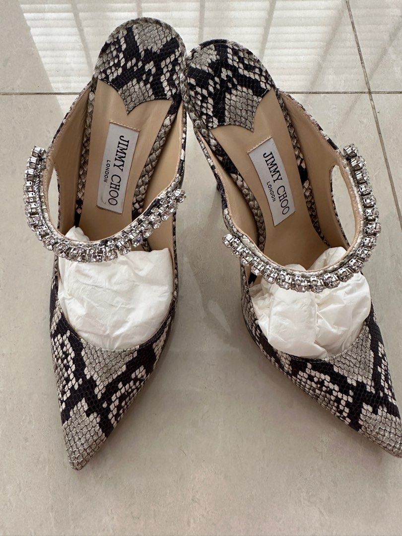 White discount snake heels