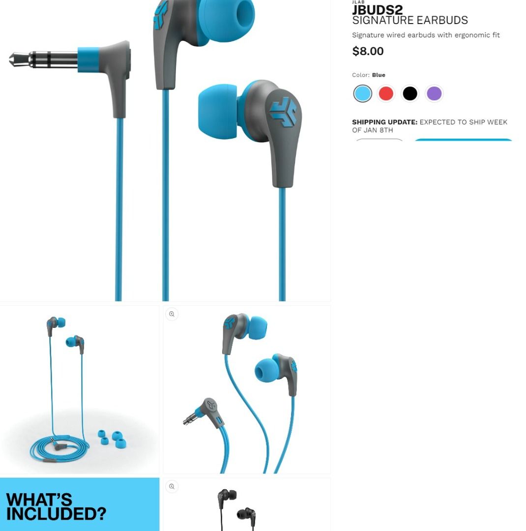 JLAB jbuds2 earphones Audio Earphones on Carousell
