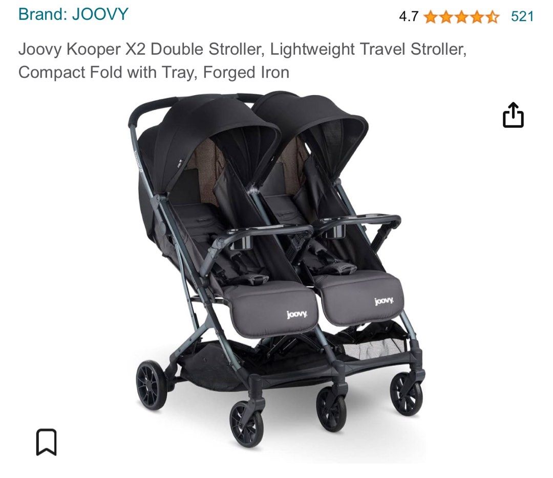 Joovy side clearance by side stroller