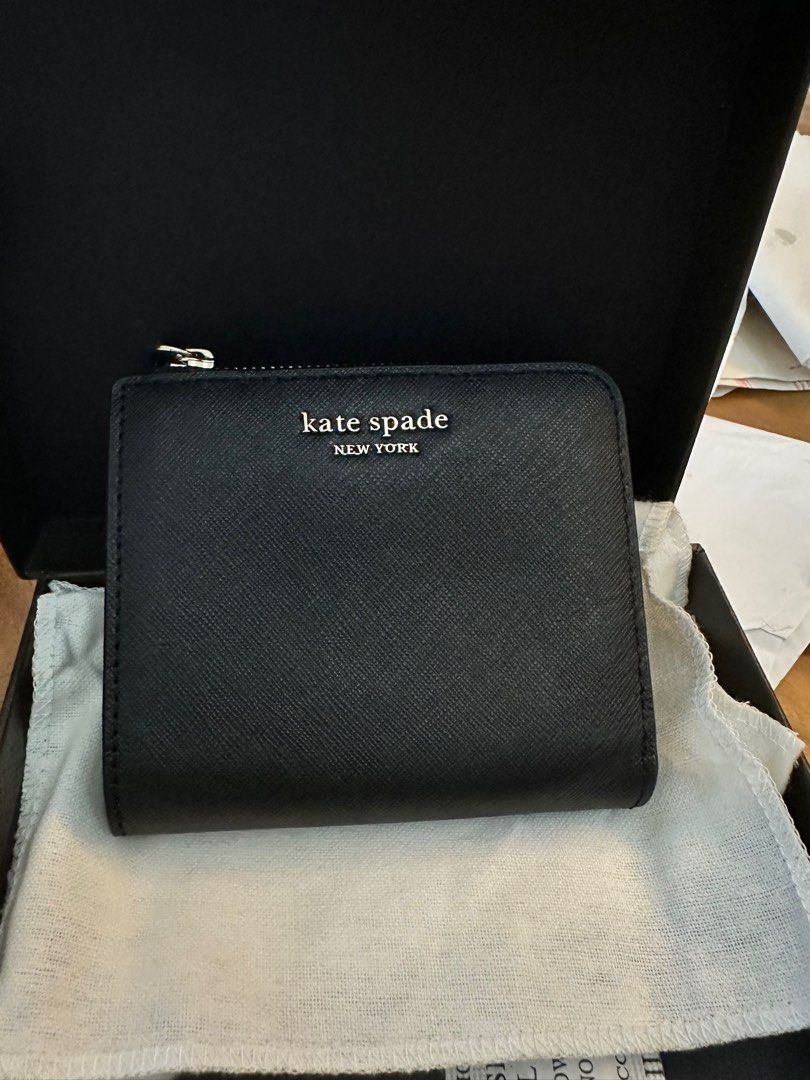 Kate spade black and on sale pink wallet