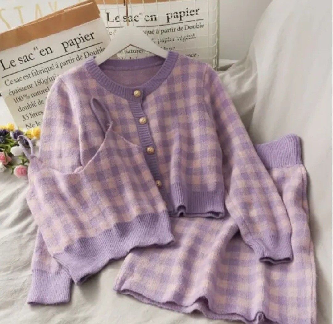 Purple on sale tartan jacket