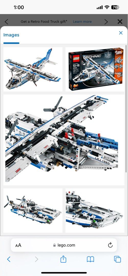 Lego technic 42025 cargo plane motorised cargo bay, Hobbies & Toys ...