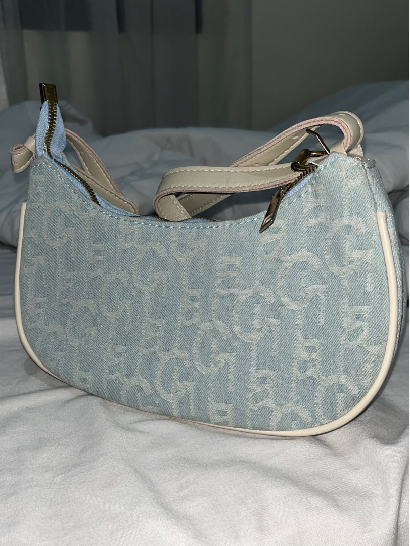 Light Blue Shoulder Bag, Women's Fashion, Bags & Wallets, Shoulder Bags