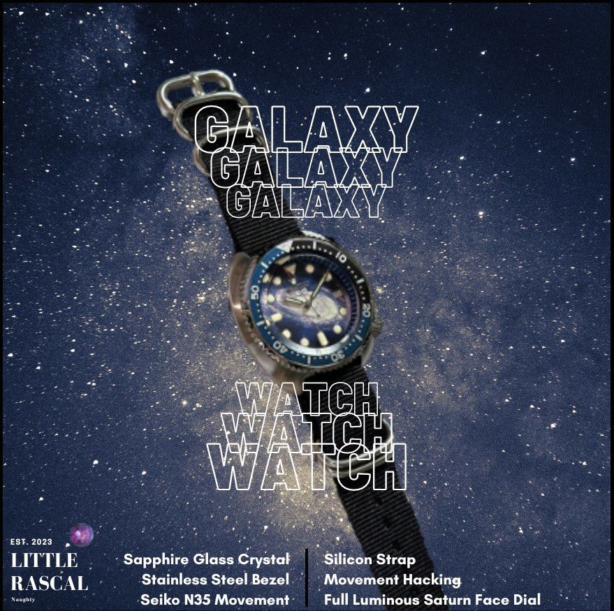 Lil Rascal GALAXY Watch Seiko NH35 Custom Men s Fashion