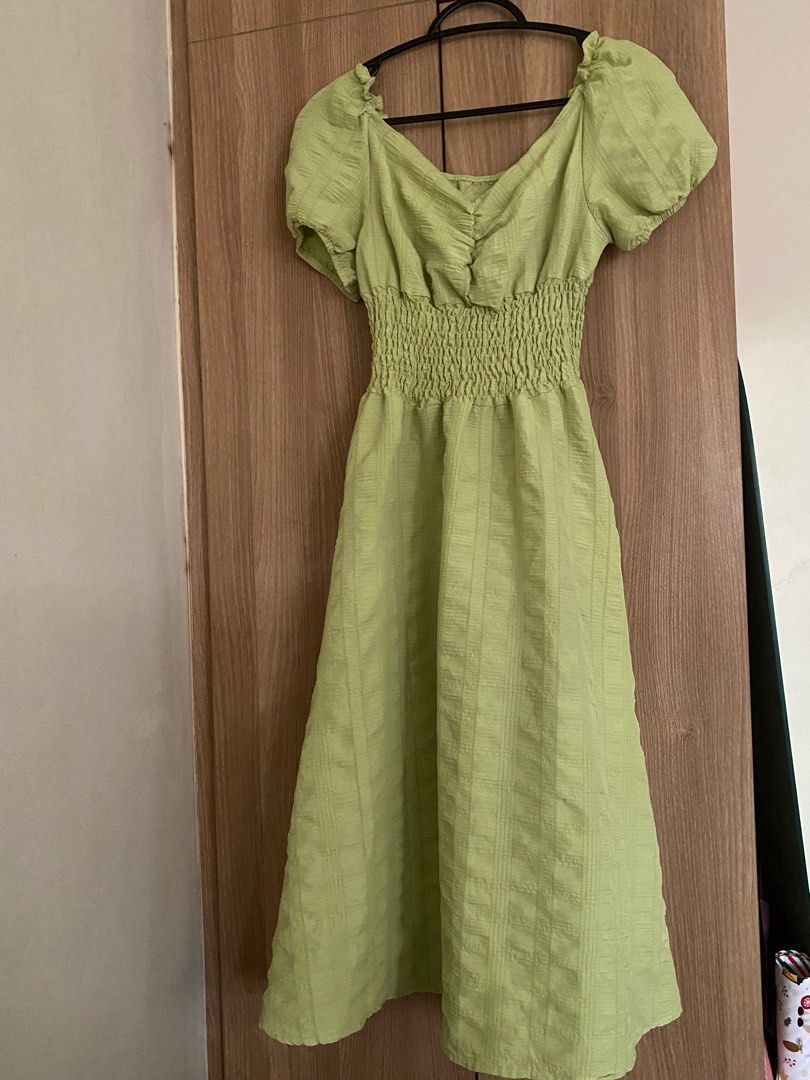 Lime Dress (Category: Dresses) located in Mandaluyong City. Submitted by preLAVed (Listing ID 1277154204, Image 2). Description: Dress (casual or Sunday dress) Very pretty Fits xs to small No flaws Buyer to shoulder sf .