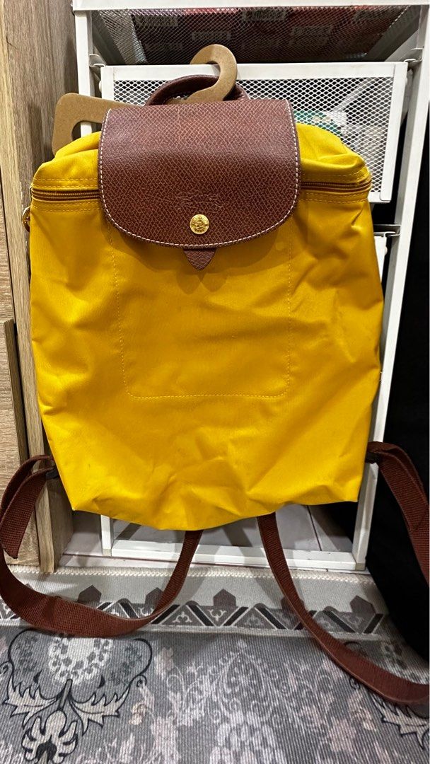 Longchamp discount yellow backpack