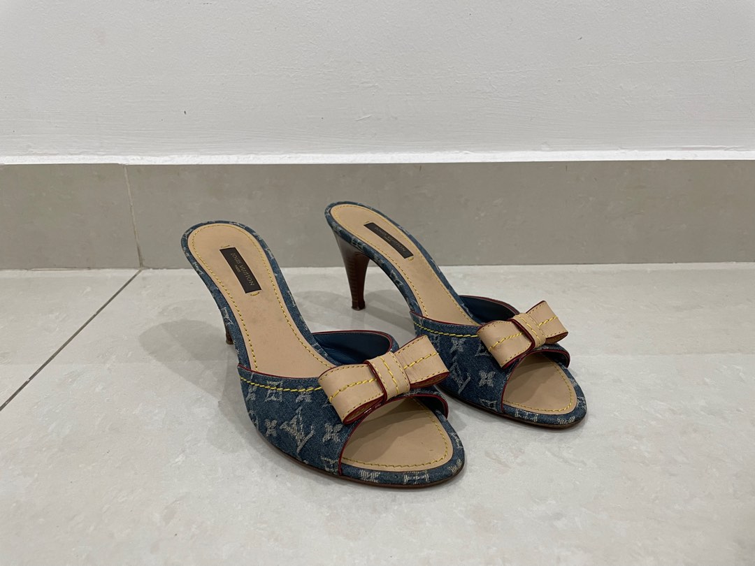 Louis vuitton online denim sandals