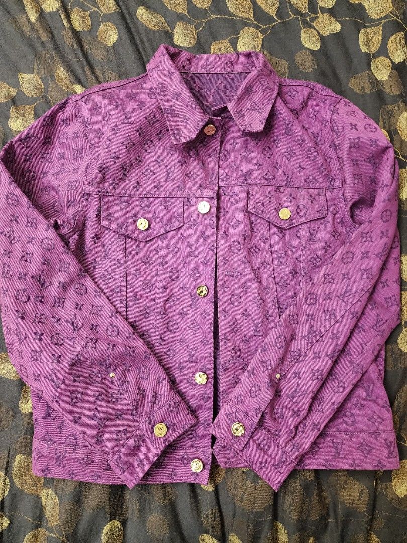 Louis vuitton purple denim outlet jacket