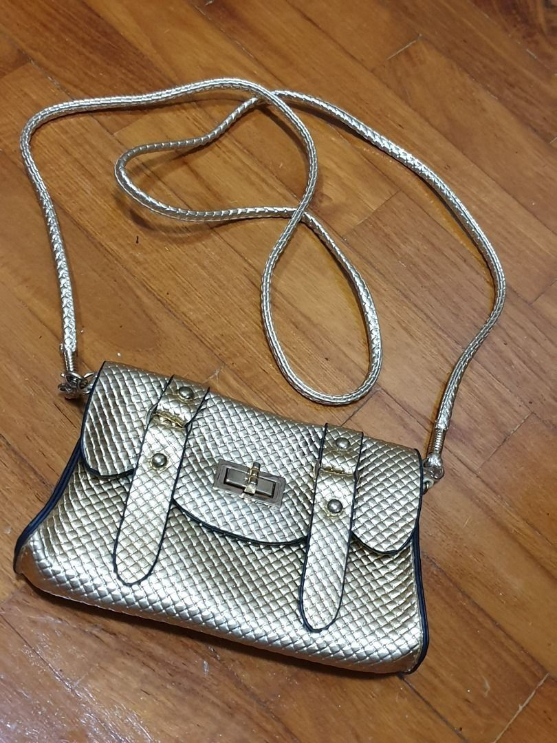 Gold sling bag online