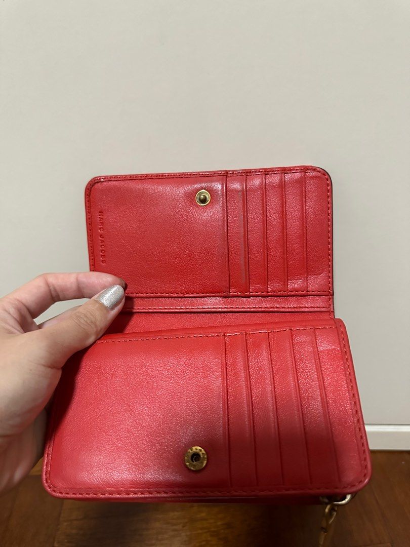Marc jacobs red wallet best sale