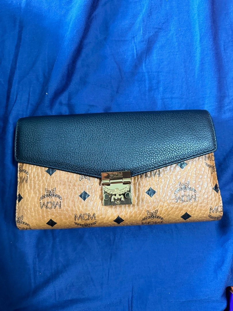 MCM Leather Crossbody Clutch Bag Women s Fashion Bags Wallets