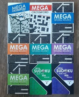 Mega Crossword English Tagalog Sudoku Word Hunt Puzzle Book Search
