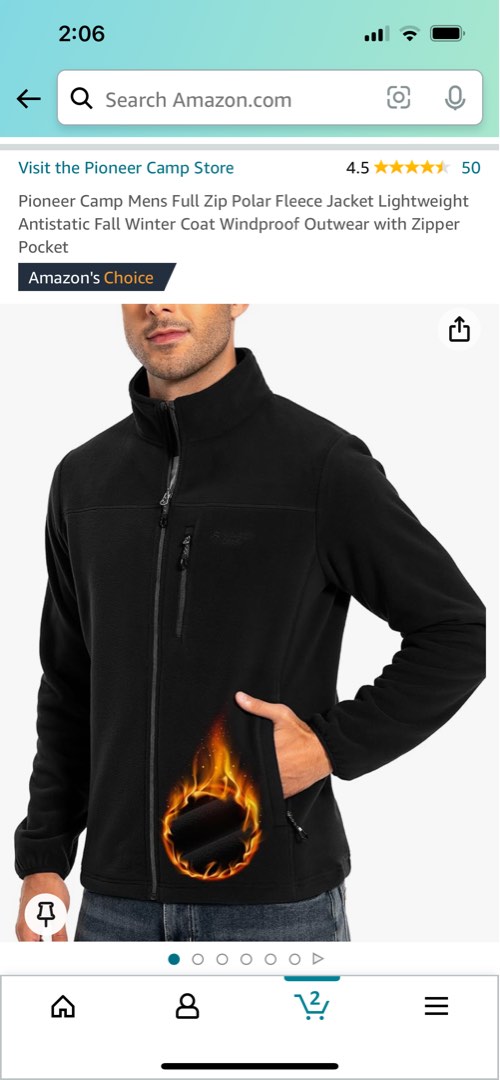 Men s Full Zip Polar Fleece size L Men s Fashion Coats