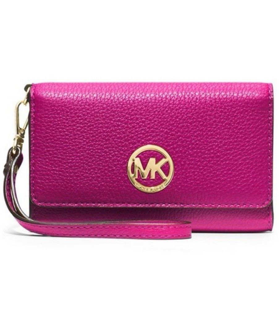 Michael kors fulton wallet purple discount