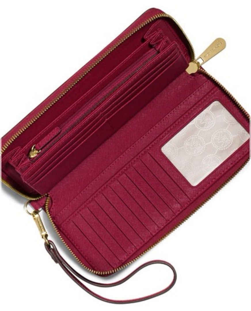 Michael kors jet set sale travel saffiano leather continental wallet