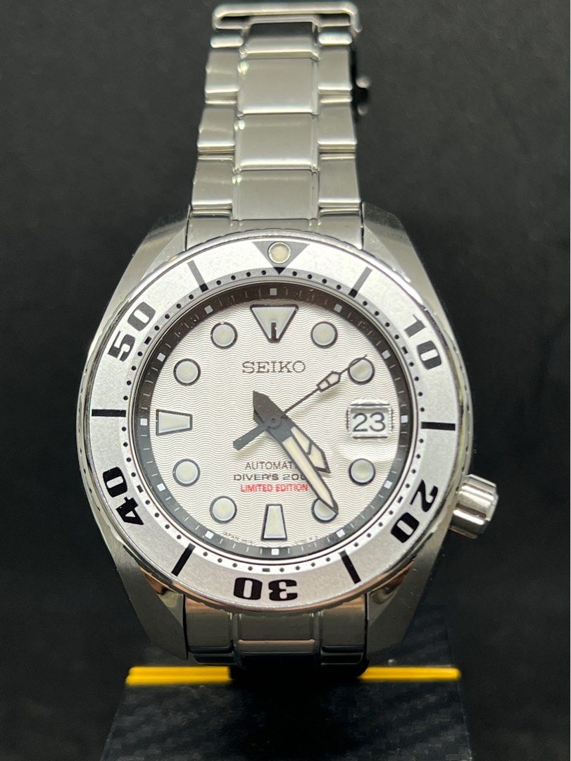 抵玩新淨泰版銀MM🤿連碳纖維潛水鏡⭕️ 二手中古SEIKO精工SUMO泰國限量