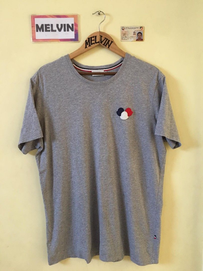 Moncler Triple Logo Tee Men s Fashion Tops Sets Tshirts