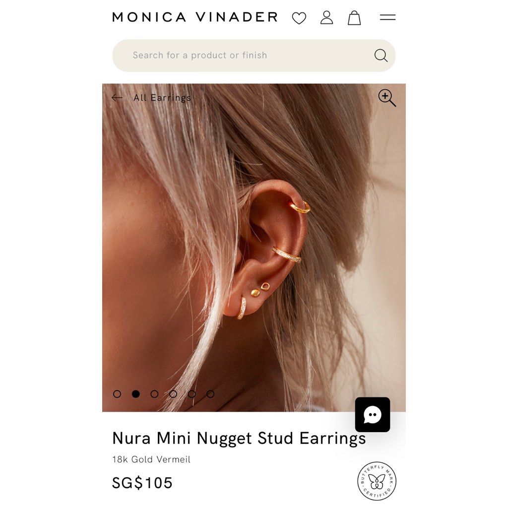 Monica vinader nura earrings online