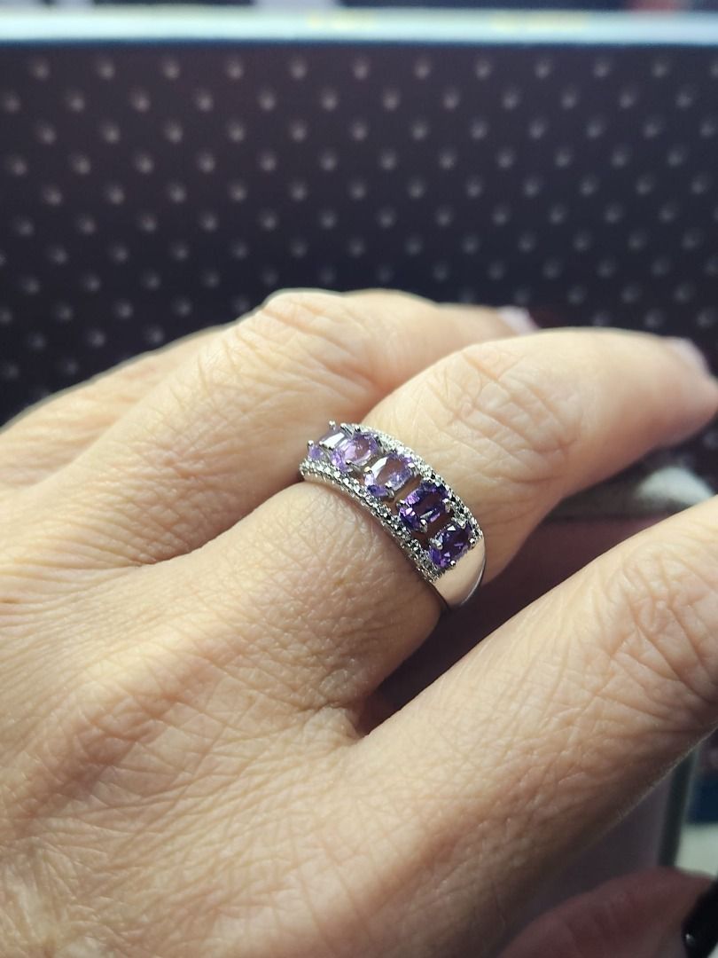 Purple hotsell eternity ring