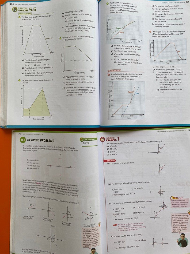 New Discovering Maths 3A / 3B (Express Stream), Hobbies & Toys