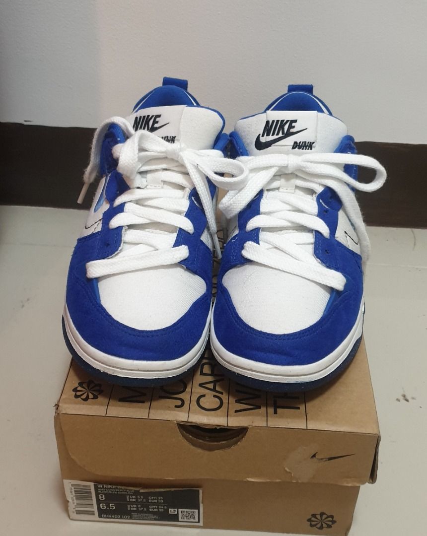 Nike Dunks Disrupt 2 (Women's) - Size: US 8 (Category: Sneakers) located in San Juan City. Submitted by k.archive (Listing ID 1277249448, Image 1). Description: Nike Dunks Disrupt 2 (Women's) Color: Hyper Royal (Blue) Size: US 8 (Women's) Inclusions: - 2 laces (Blue and Black) - Original Box No Heel drags. Worn only a handful of times, in prestine condition. Reason for selling: decluttering.