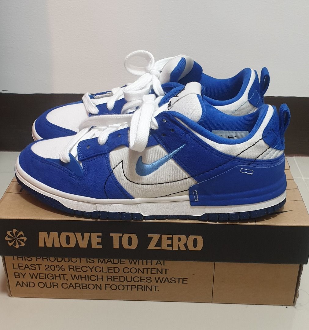 Nike Dunks Disrupt 2 (Women's) - Size: US 8 (Category: Sneakers) located in San Juan City. Submitted by k.archive (Listing ID 1277249448, Image 2). Description: Nike Dunks Disrupt 2 (Women's) Color: Hyper Royal (Blue) Size: US 8 (Women's) Inclusions: - 2 laces (Blue and Black) - Original Box No Heel drags. Worn only a handful of times, in prestine condition. Reason for selling: decluttering.