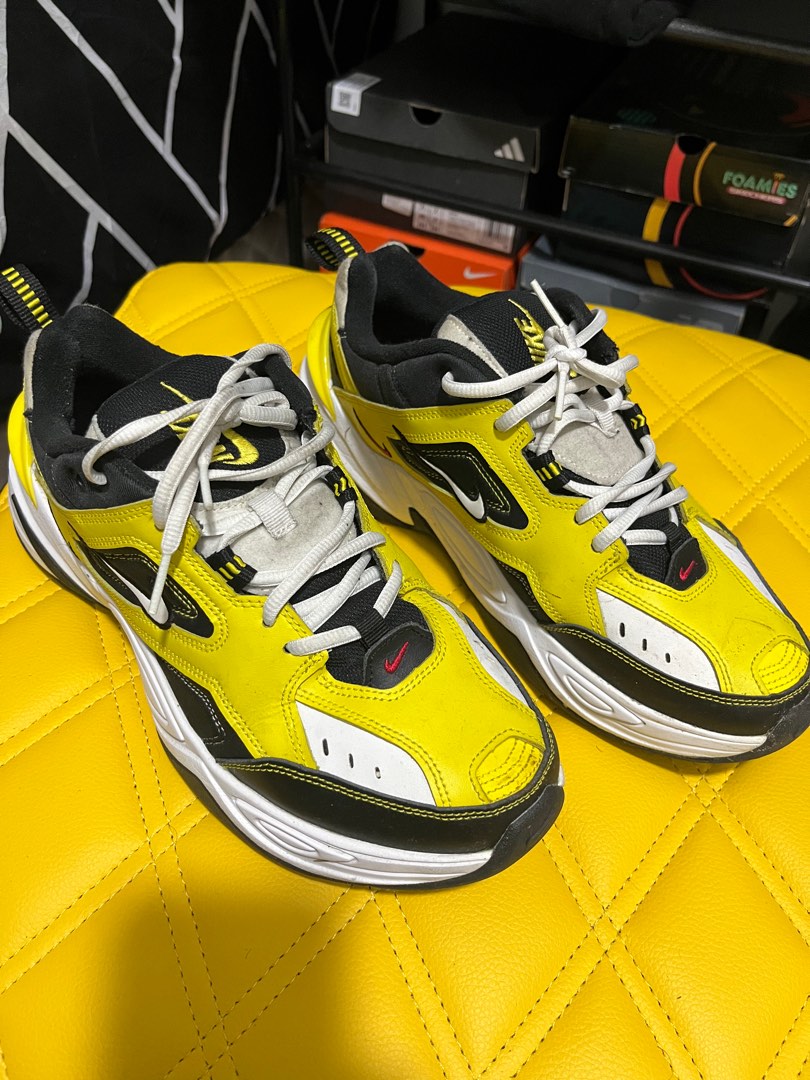 nike m2k tekno yellow