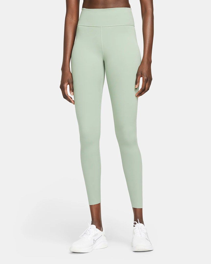 Nike One Luxe Mid Rise Leggings Sage Green M, Women's Fashion