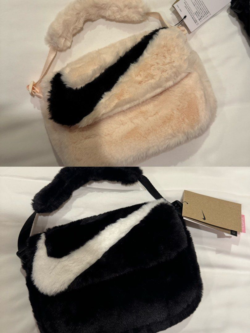 Nike sportswear futura 365 faux fur crossbody bag Women s Fashion