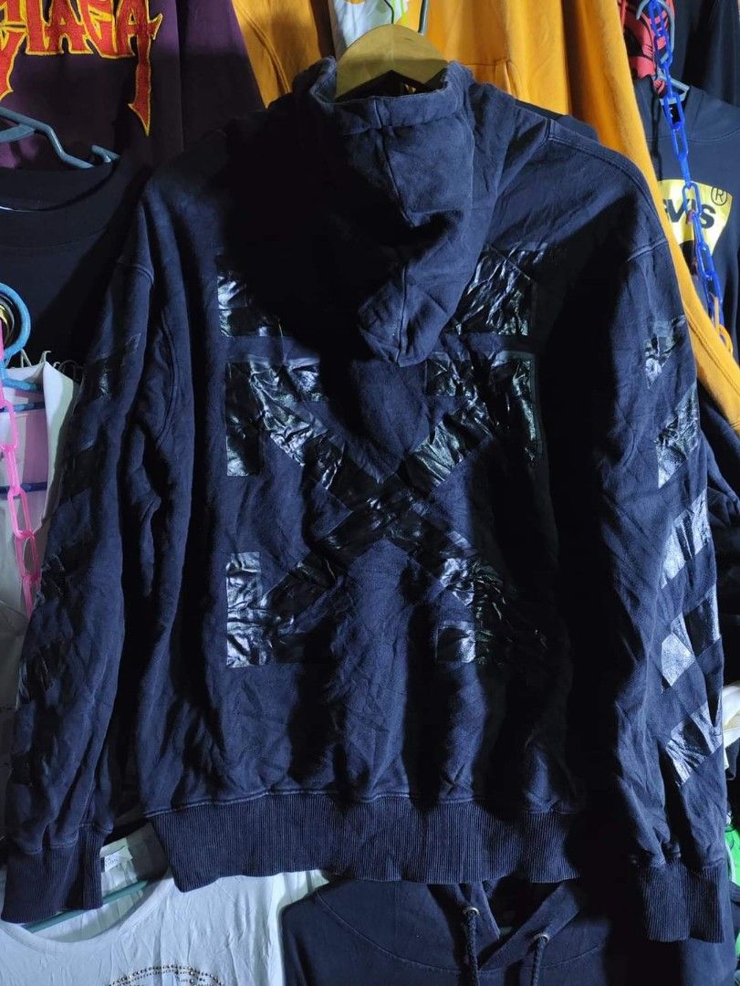Off white champion hoodie black new arrivals