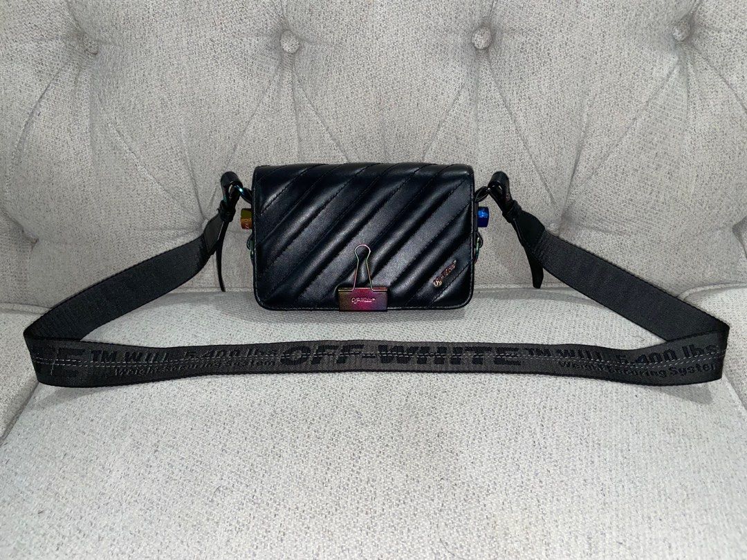 Off white black on sale diagonal fanny pack