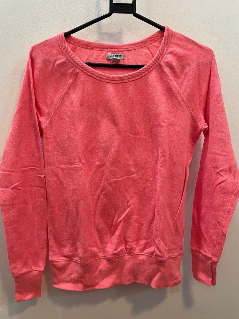 Old Navy Neon Pink Sweater Women s Fashion Tops Longsleeves on