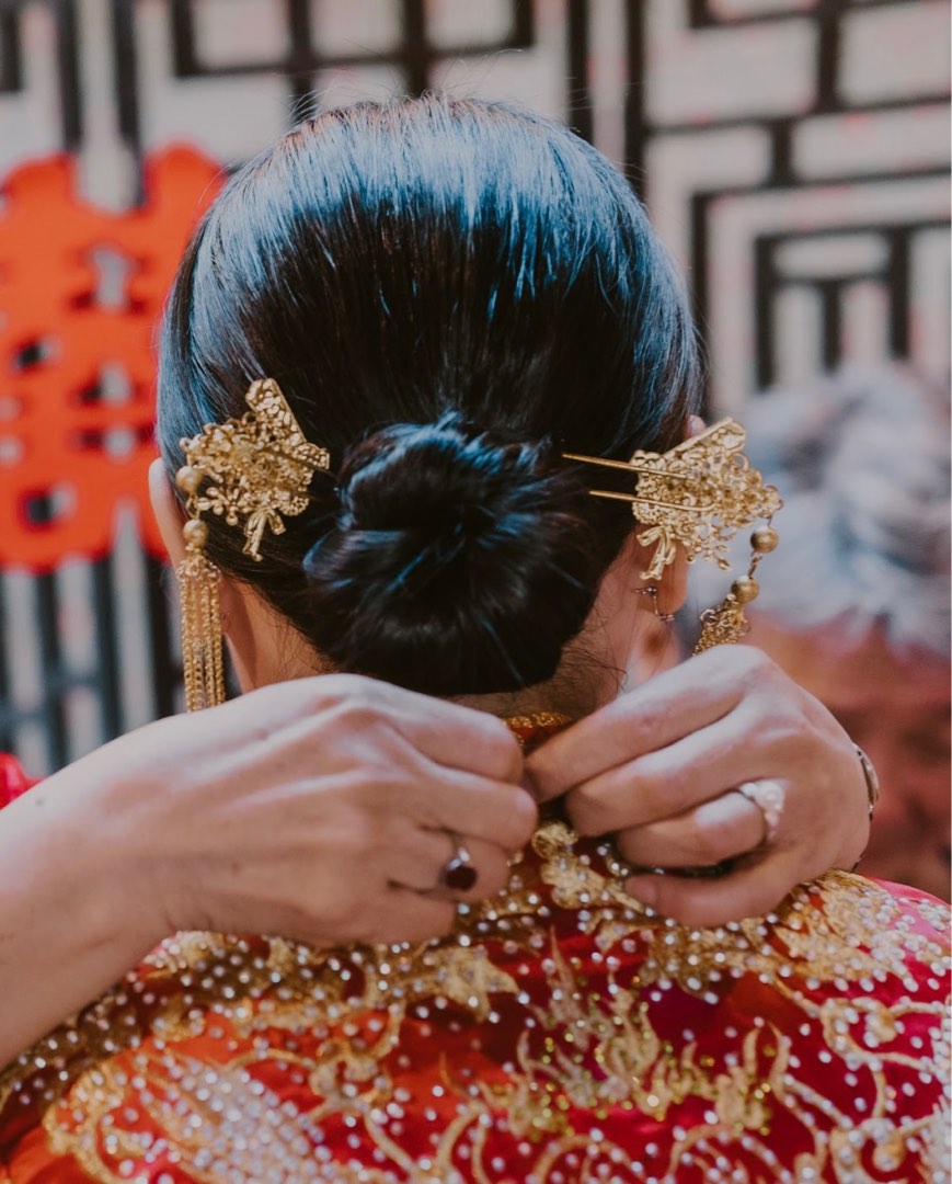 Oriental Gold Hair Pin Stick