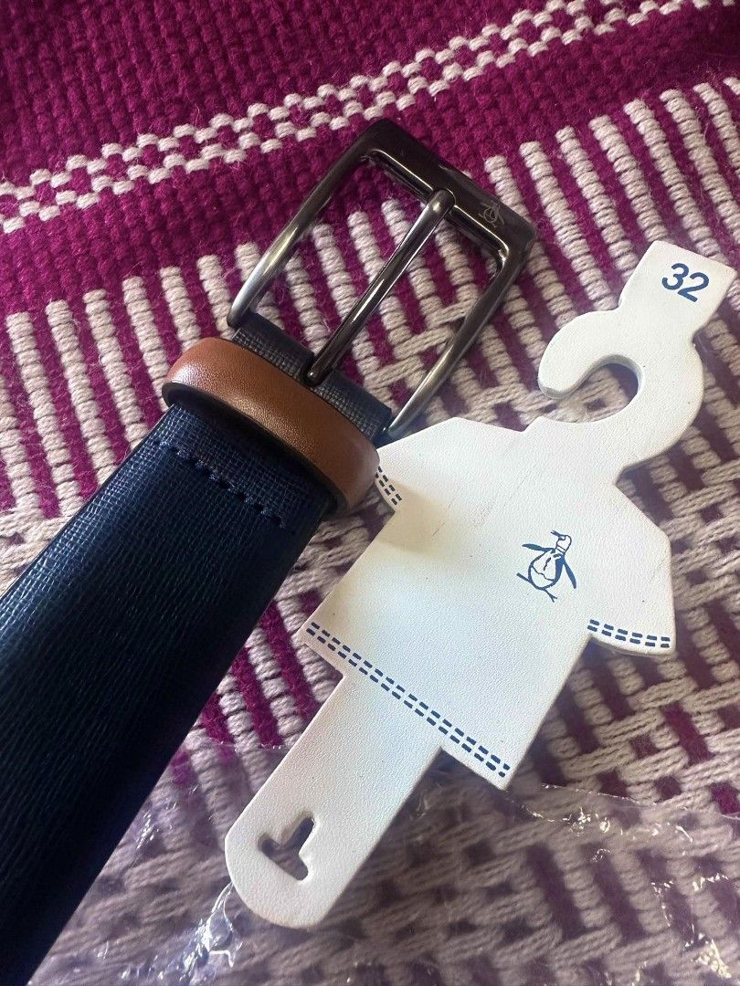 Original Penguin Belt Blue Size 32 (Category: Belts) located in Pasig City. Submitted by nrmntorres (Listing ID 1277135335, Image 2). Description: Original, narrow belt for men. Sent from the USA. Guaranteed original.