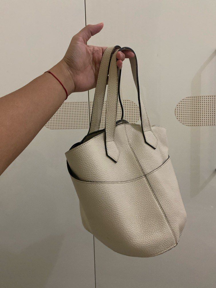 Palla Women's A-Bag Plus (REVERSIBLE) Mochagray-Ivory, Small: Handbags:  Amazon.com