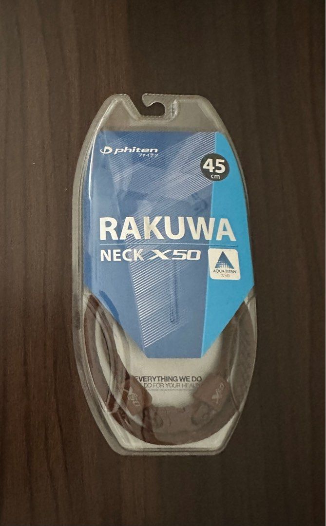 Phiten Necklace RAKUWA Neck X50 Aqua Titanium Women s Fashion